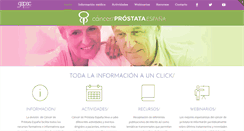 Desktop Screenshot of cancerprostata.org