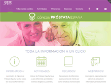 Tablet Screenshot of cancerprostata.org